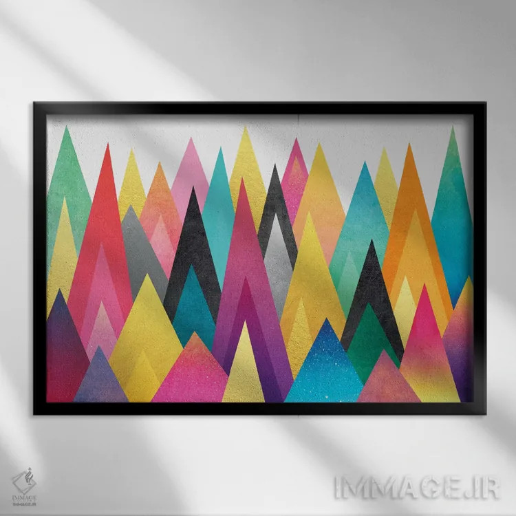 تابلو قلل رویایی اثر الیزابت فردریکسون - نمای قابدار مشکی