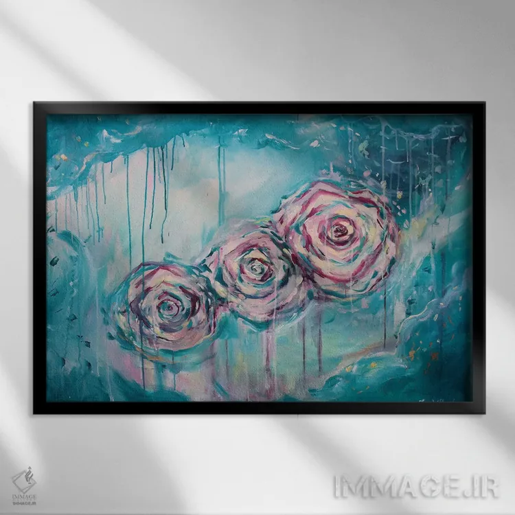 تابلو منظره رؤیایی اثر امیلی لوئیز هرد - نمای قابدار مشکی