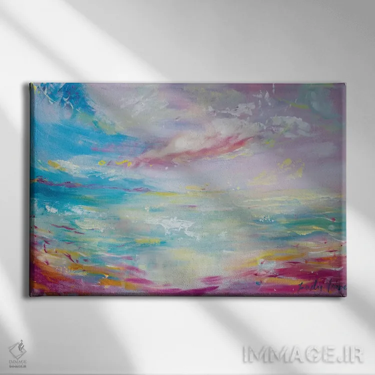 تابلو آرام اثر امیلی لوئیز هرد - نمای روبهرو روی دیوار