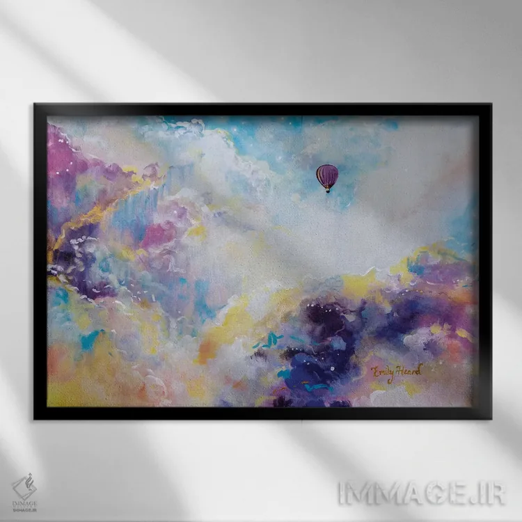 تابلو خلسه اثر امیلی لوئیز هرد - نمای قابدار مشکی
