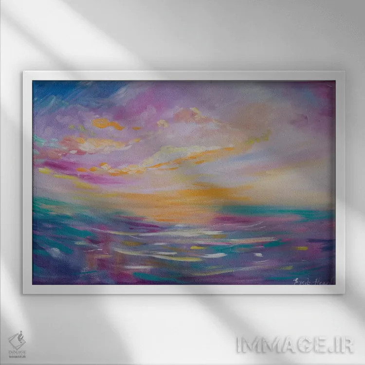 تابلو رویاها اثر امیلی لوئیز هرد - نمای قابدار سفید