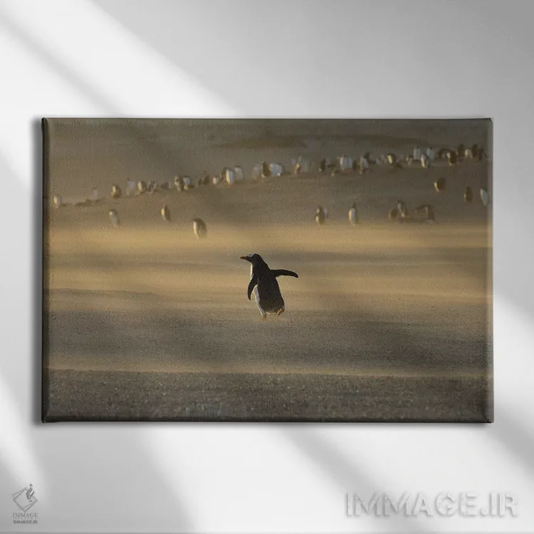 تابلو طوفان شن اثر المر وایس - نمای روبهرو روی دیوار