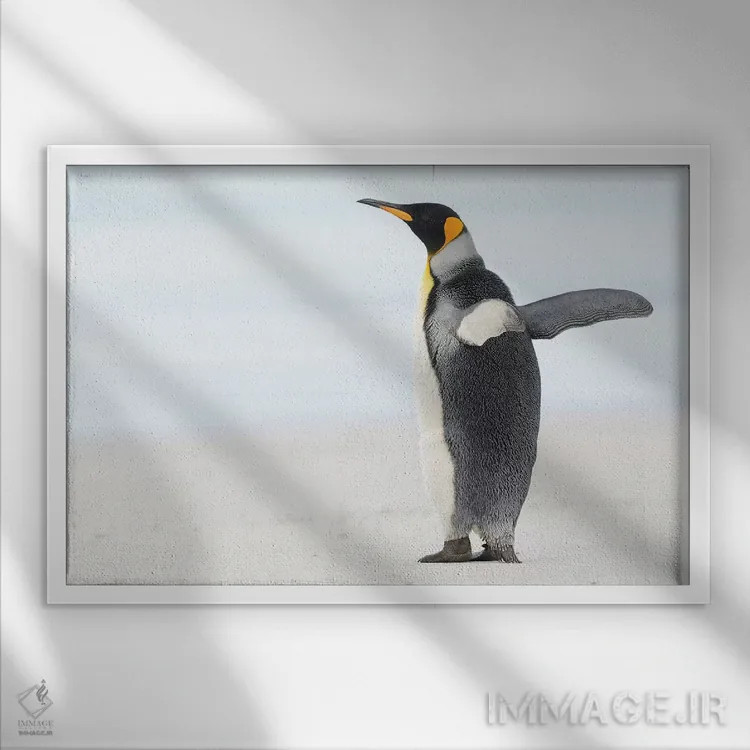 تابلو بالهایت را بگشا اثر المر وایس - نمای قابدار سفید