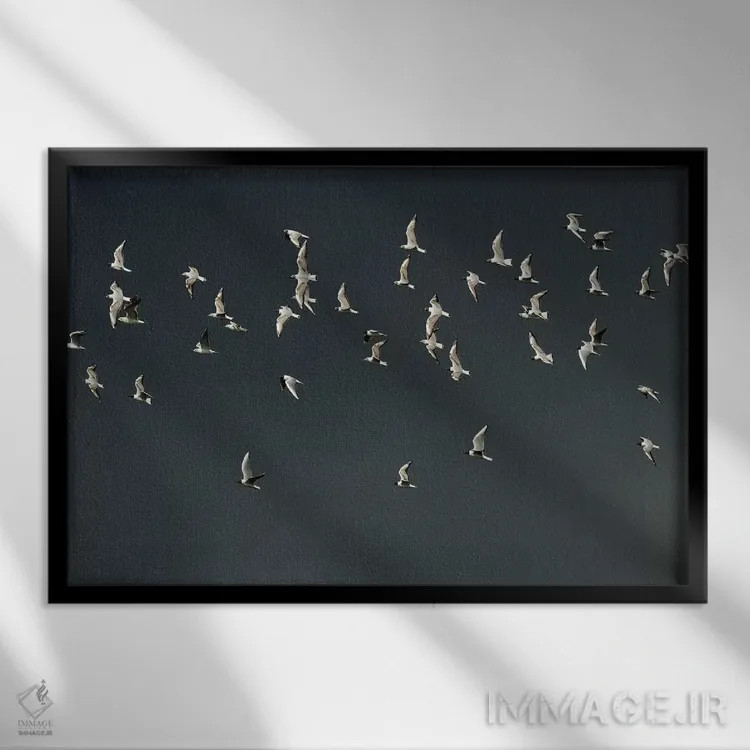 تابلو گروه (دسته) اثر المر وایس - نمای قابدار مشکی