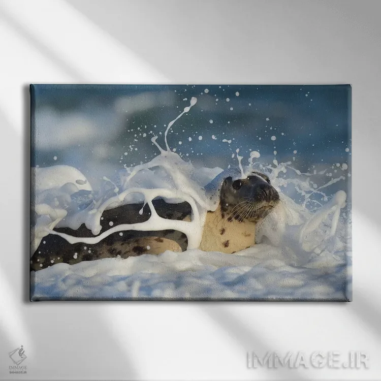 تابلو حمام کف اثر المر وایس - نمای روبهرو روی دیوار