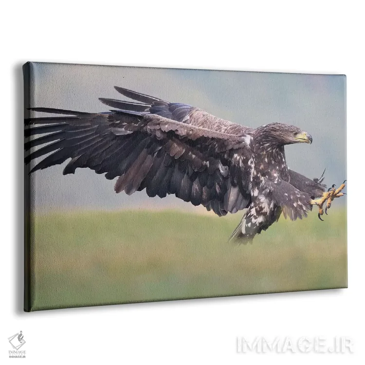 تابلو حمله عقاب دمسفید اثر المر وایس - نمای پرسپکتیو محصول