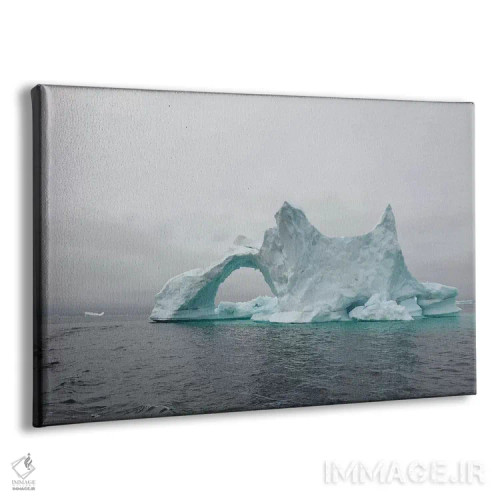 تابلو کوه یخ عجیب در خلیج دیسکو اثر المر وایس - نمای پرسپکتیو محصول