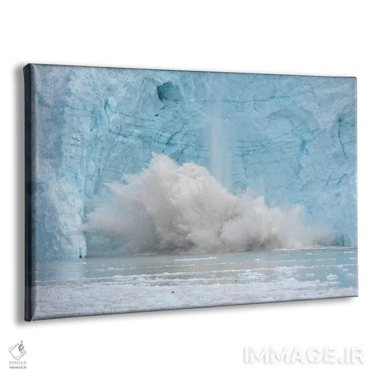 تابلو یخچال در حال زایش در گرینلند اثر المر وایس - نمای پرسپکتیو محصول