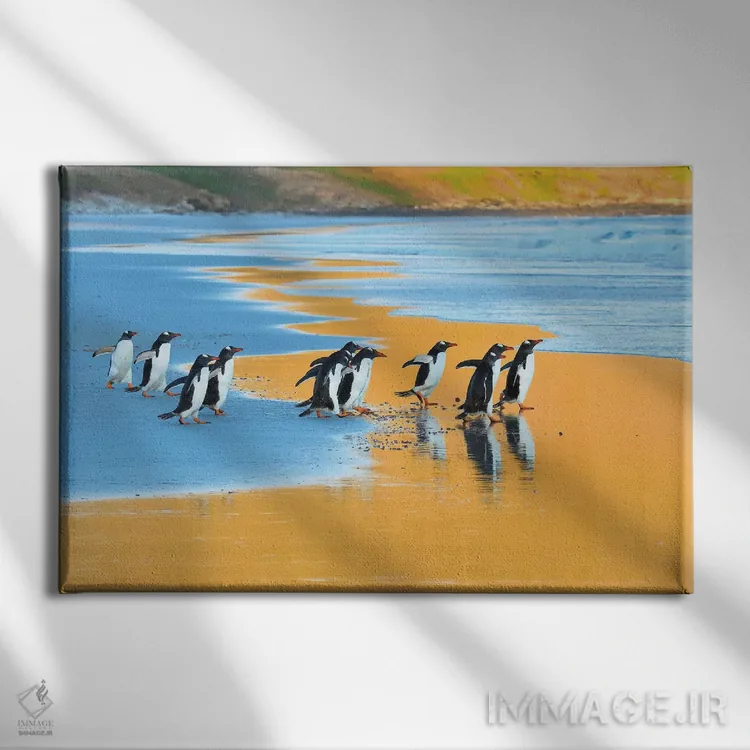 تابلو پرندگان سحرخیز اثر المر وایس - نمای روبهرو روی دیوار