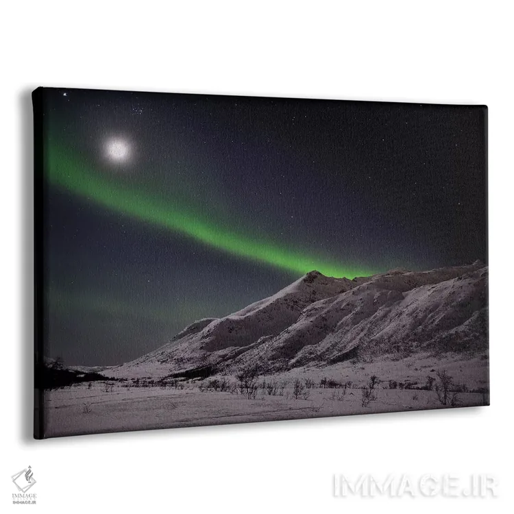 تابلو ماه کامل و شفق قطبی اثر المر وایس - نمای پرسپکتیو محصول