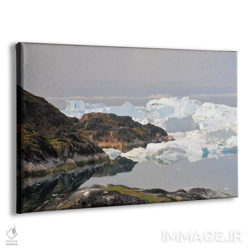 تابلو کوههای یخی گرینلند اثر المر وایس - نمای پرسپکتیو محصول