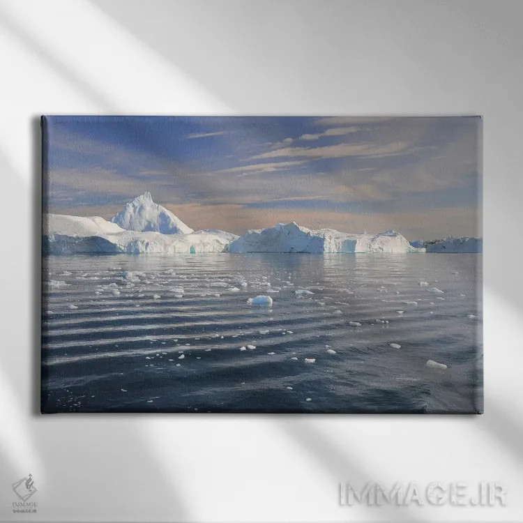 تابلو گرینلند، خلیج دیسکو اثر المر وایس - نمای روبهرو روی دیوار