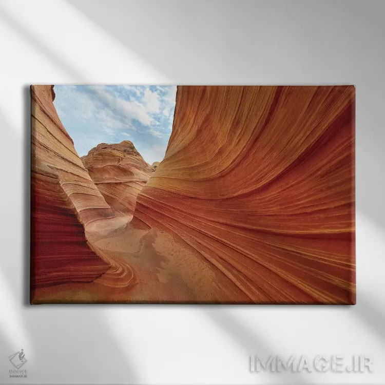 تابلو درون موج اثر المر وایس - نمای روبهرو روی دیوار