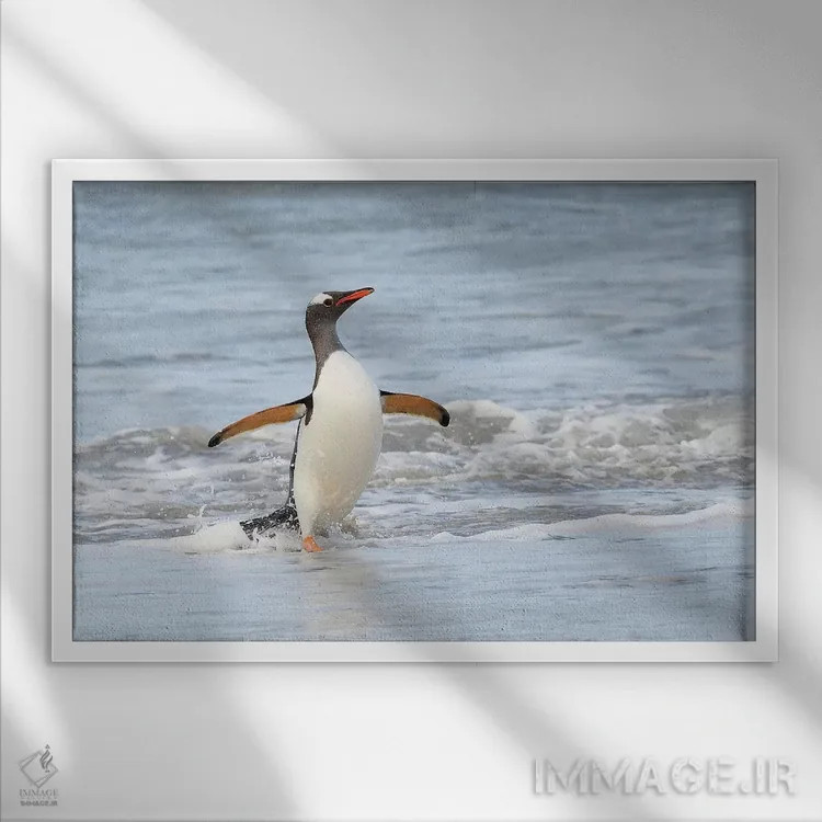 تابلو بازگشت از ماهیگیری اثر المر وایس - نمای قابدار سفید