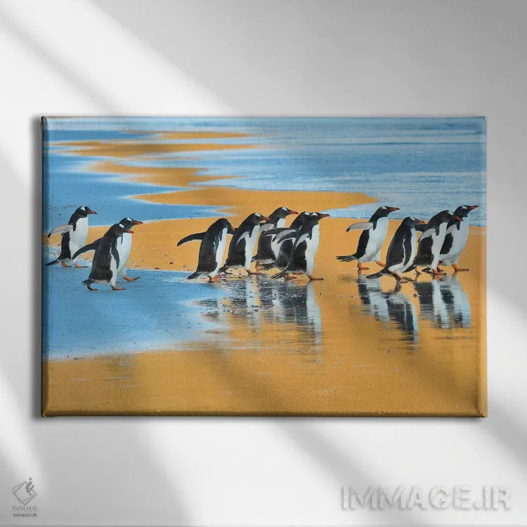 تابلو پرندگان سحرخیز اثر المر وایس - نمای روبهرو روی دیوار