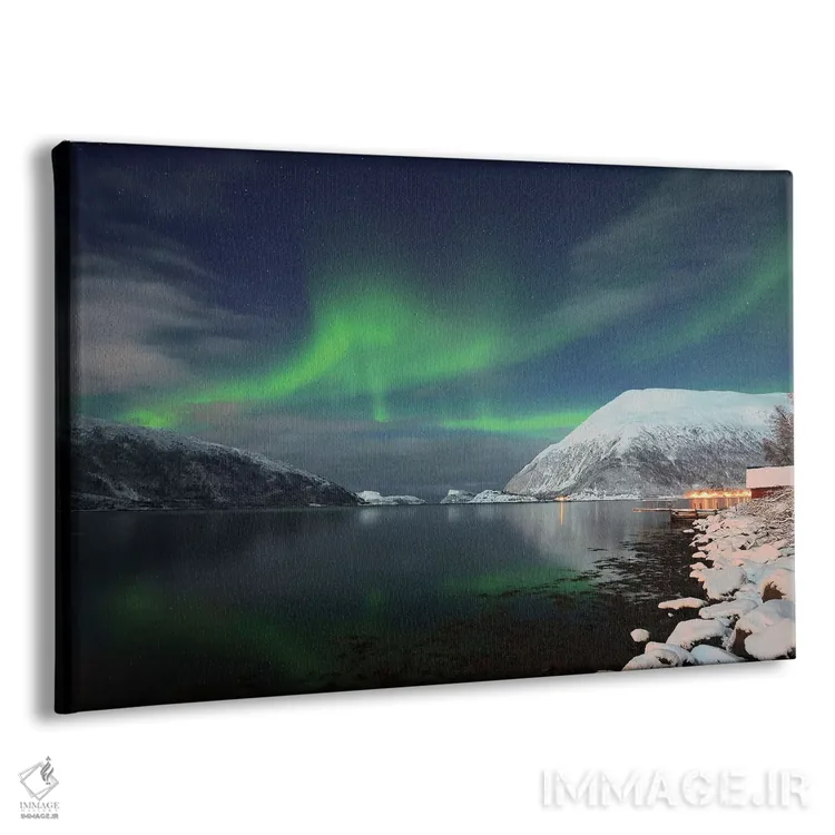 تابلو شفق قطبی در شمال نروژ اثر المر وایس - نمای پرسپکتیو محصول