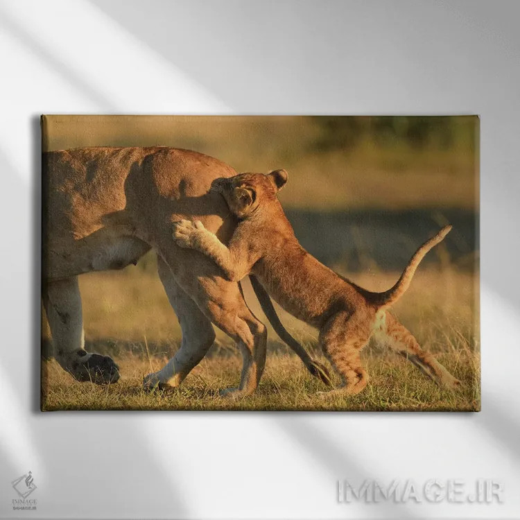 تابلو بازی شکار اثر المر وایس - نمای روبهرو روی دیوار