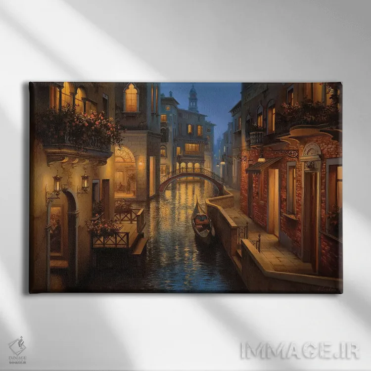 تابلو لحظهٔ طلایی اثر اوگنی لوشپین - نمای روبهرو روی دیوار