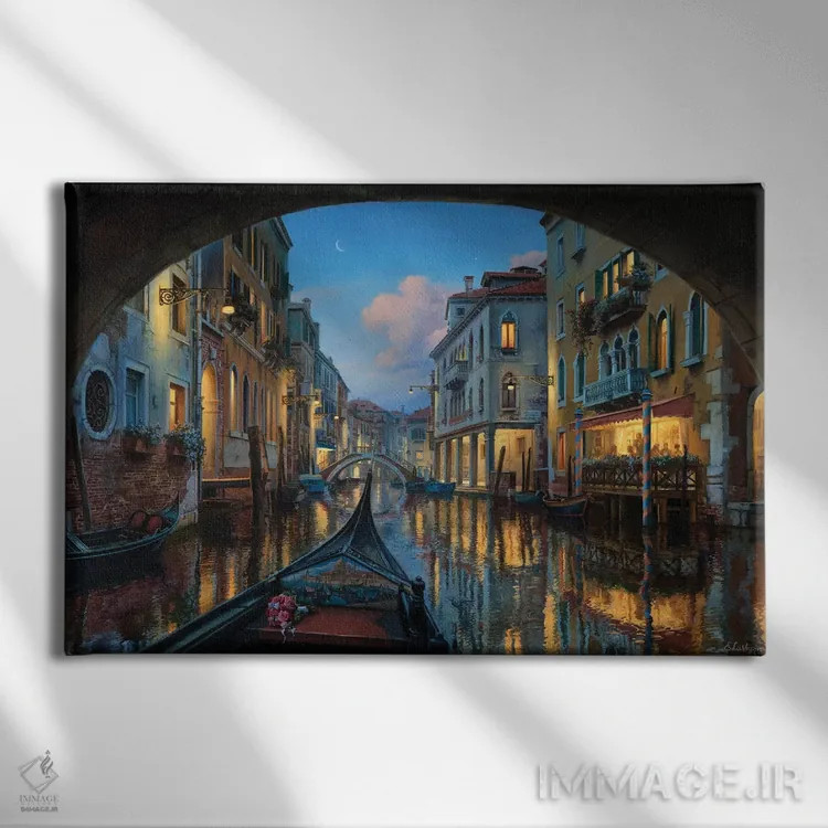 تابلو عشق در هواست اثر اوگنی لوشپین - نمای روبهرو روی دیوار