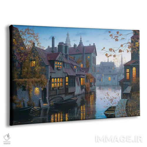 تابلو پاییز در بروژ (بلژیک) اثر اوگنی لوشپین - نمای پرسپکتیو محصول