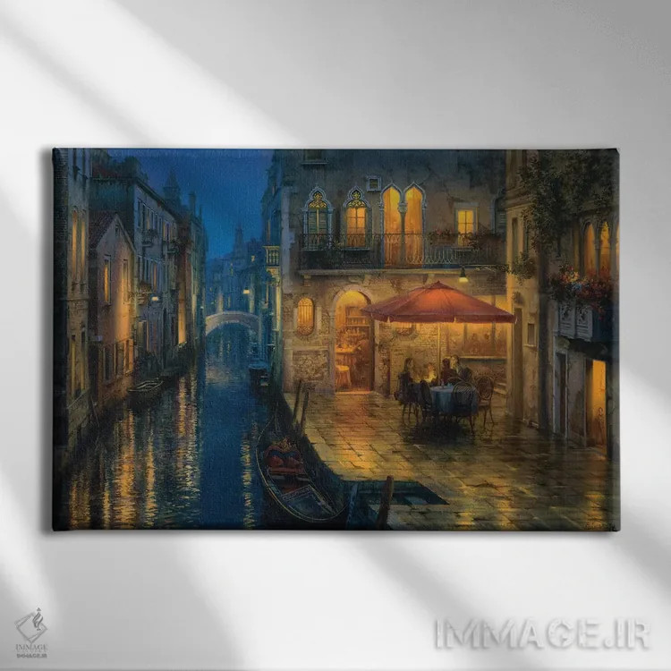 تابلو محل ملاقات مخفی ما اثر اوگنی لوشپین - نمای روبهرو روی دیوار