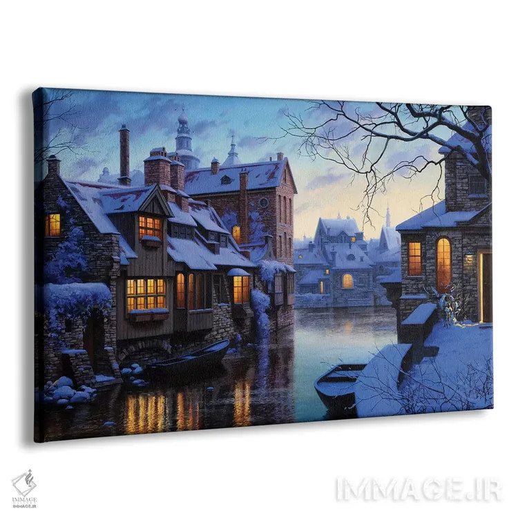 تابلو ونیز شمالی (لقب شهرهای اروپایی نظیر آمستردام/سنپترزبورگ) اثر اوگنی لوشپین - نمای پرسپکتیو محصول