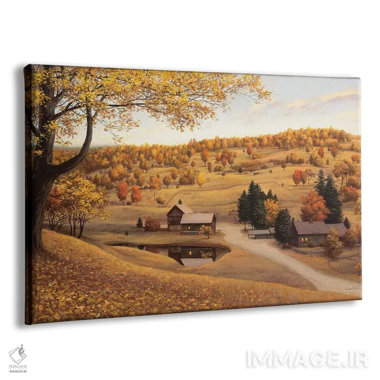 تابلو مزرعهٔ ورمونت (آمریکا) اثر اوگنی لوشپین - نمای پرسپکتیو محصول