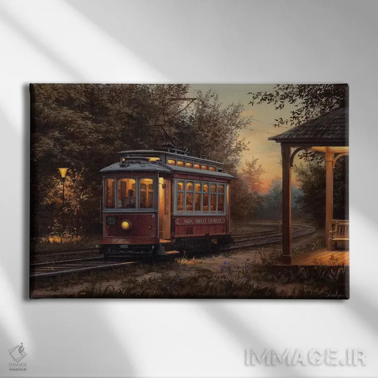 تابلو هنوز منتظریم اثر اوگنی لوشپین - نمای روبهرو روی دیوار