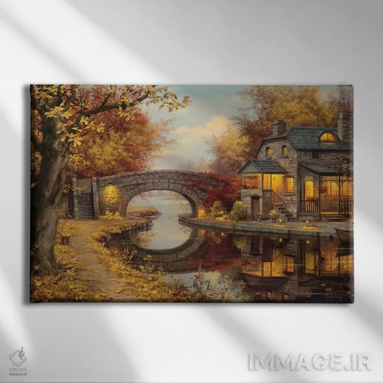 تابلو آرامش اثر اوگنی لوشپین - نمای روبهرو روی دیوار