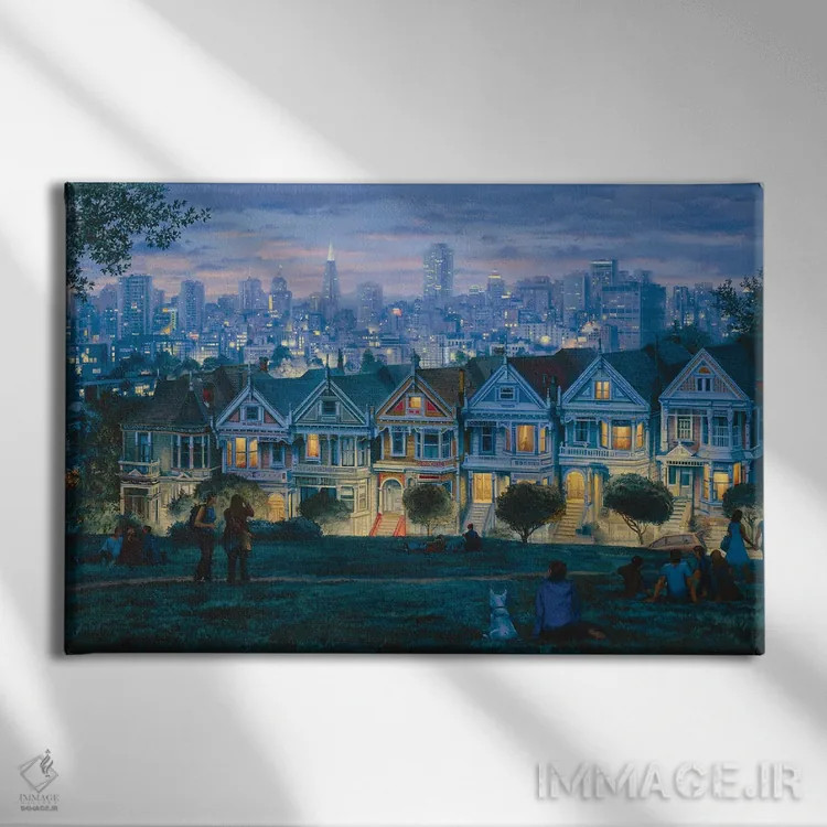 تابلو هفت خواهر (پدیده طبیعی یا افسانهای) اثر اوگنی لوشپین - نمای روبهرو روی دیوار