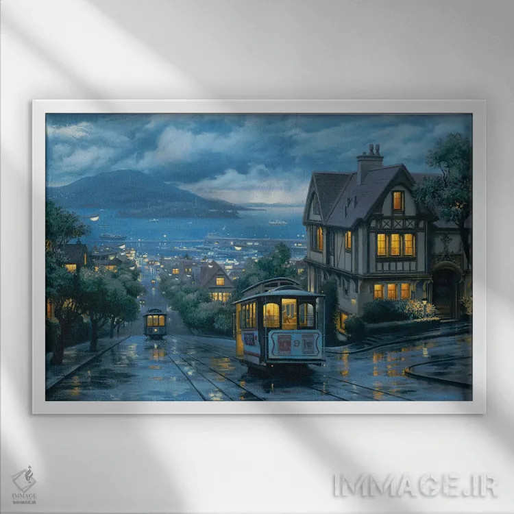 تابلو سفر عصرگاهی اثر اوگنی لوشپین - نمای قابدار سفید