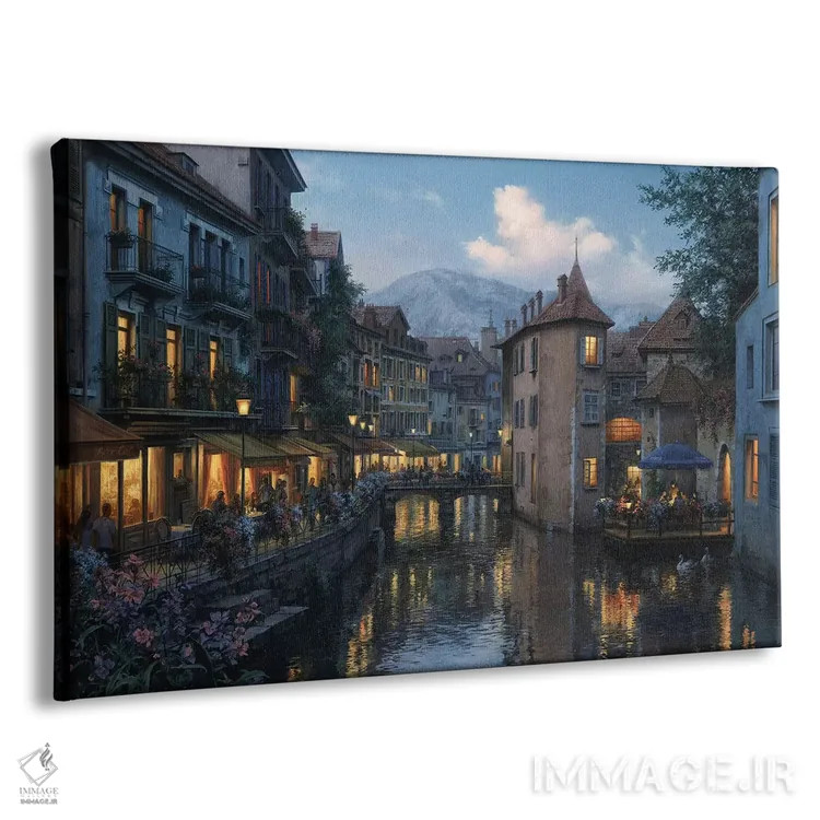 تابلو عصر در آنسی (فرانسه) اثر اوگنی لوشپین - نمای پرسپکتیو محصول