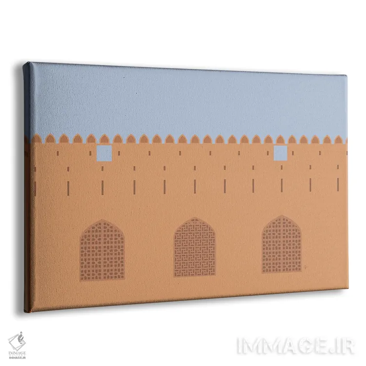 تابلو "قلعه جبرین، بهله، عمان" اثر لایمن کریتیو کو. (شرکت/استودیو خلاق) - نمای پرسپکتیو محصول