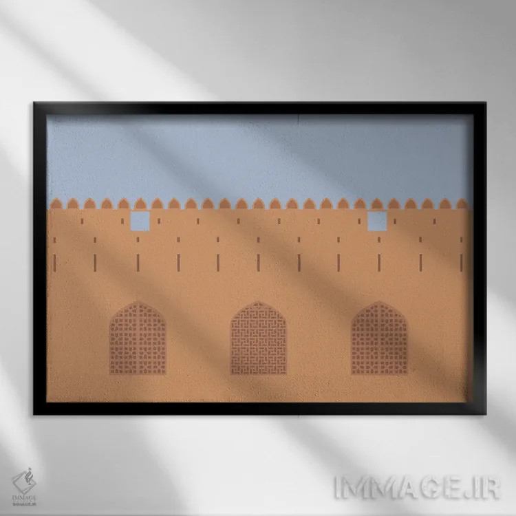 تابلو "قلعه جبرین، بهله، عمان" اثر لایمن کریتیو کو. (شرکت/استودیو خلاق) - نمای قابدار مشکی