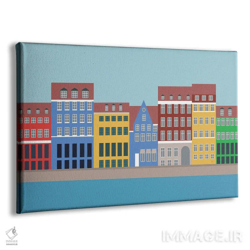 تابلو "نیهاون، کپنهاگ، شمال دانمارک" اثر لایمن کریتیو کو. (شرکت/استودیو خلاق) - نمای پرسپکتیو محصول
