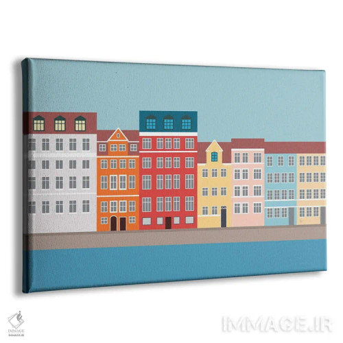 تابلو "نیهاون، کپنهاگ، جنوب دانمارک" اثر لایمن کریتیو کو. (شرکت/استودیو خلاق) - نمای پرسپکتیو محصول