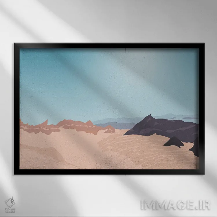 تابلو "درهٔ ماه (واله د لا لونا)، سن پدرو د آتاکاما، شیلی" اثر لایمن کریتیو کو. (شرکت/استودیو خلاق) - نمای قابدار مشکی