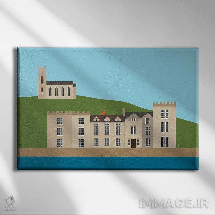 تابلو "کاستلتاونشند، شهرستان کورک، ایرلند" اثر لایمن کریتیو کو. (شرکت/استودیو خلاق) - نمای روبهرو روی دیوار