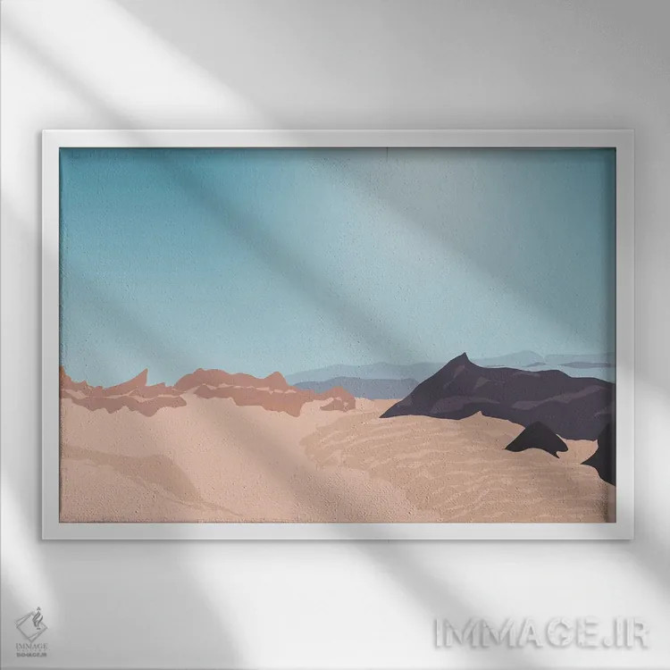 تابلو "درهٔ ماه (واله د لا لونا)، سن پدرو د آتاکاما، شیلی" اثر لایمن کریتیو کو. (شرکت/استودیو خلاق) - نمای قابدار سفید