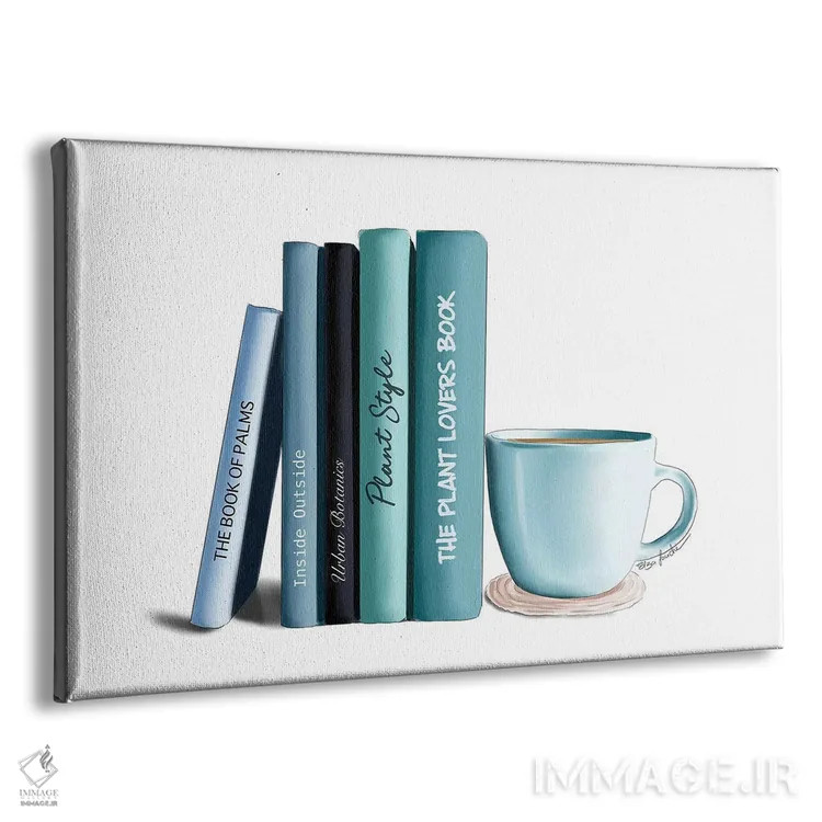 تابلو "عاشق کتاب" اثر الزا فوچه - نمای پرسپکتیو محصول