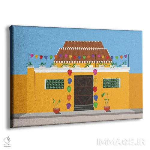 تابلو "فانوسهای خیابانی هوی آن، ویتنام" اثر لایمن کریتیو کو. (شرکت/استودیو خلاق) - نمای پرسپکتیو محصول