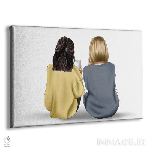 تابلو "من و مامان" اثر الزا فوچه - نمای پرسپکتیو محصول