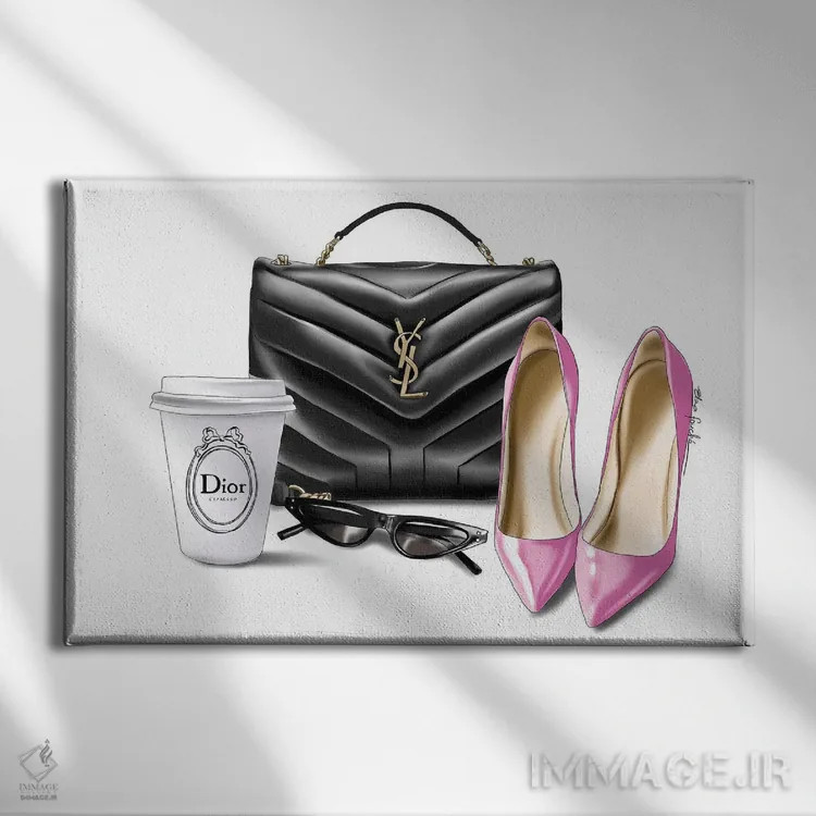 تابلو ضروریات اثر الزا فوچه - نمای روبهرو روی دیوار