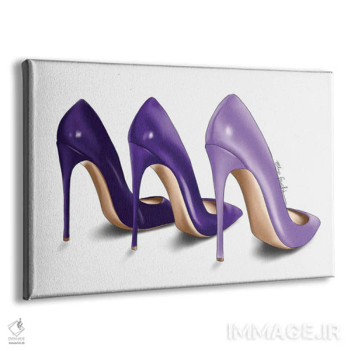 تابلو عینکهای آفتابی بنفش اثر الزا فوچه - نمای پرسپکتیو محصول