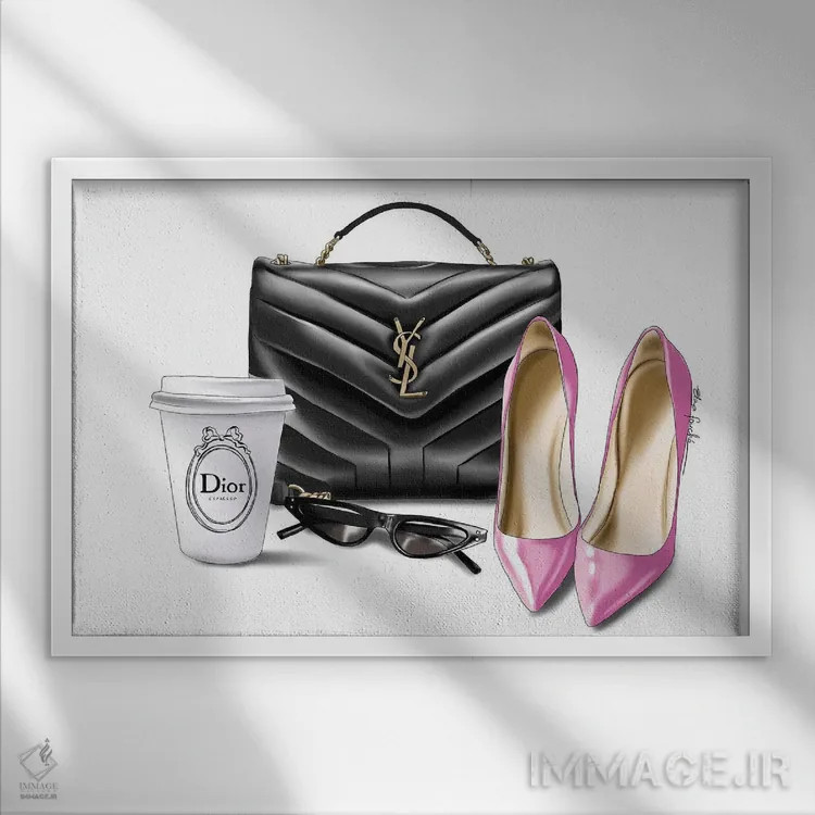 تابلو ضروریات اثر الزا فوچه - نمای قابدار سفید