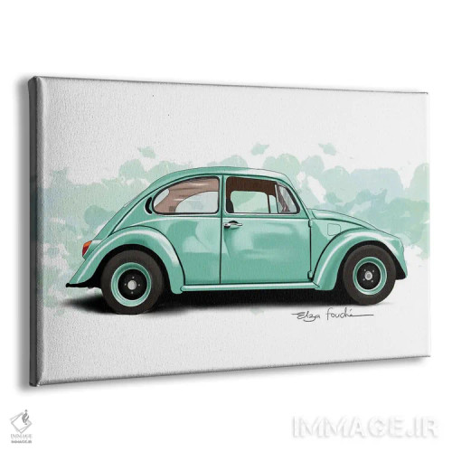 تابلو باگی سبز (خودرو تفریحی) اثر الزا فوچه - نمای پرسپکتیو محصول