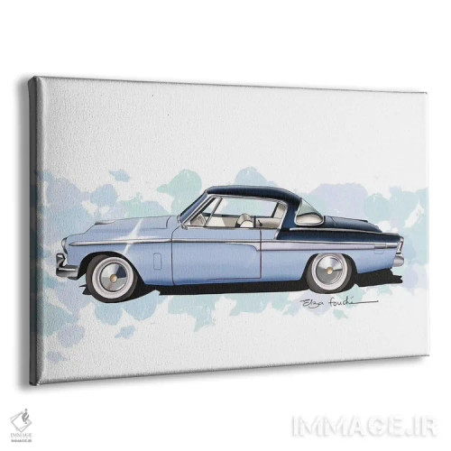 تابلو استودبیکر کامندر آبی (مدل خودرو) اثر الزا فوچه - نمای پرسپکتیو محصول