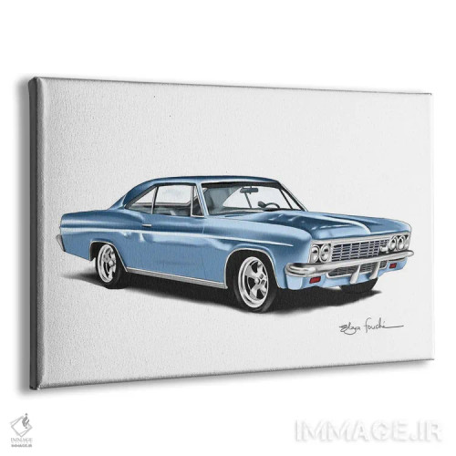 تابلو ایمپالا آبی (مدل خودرو) اثر الزا فوچه - نمای پرسپکتیو محصول