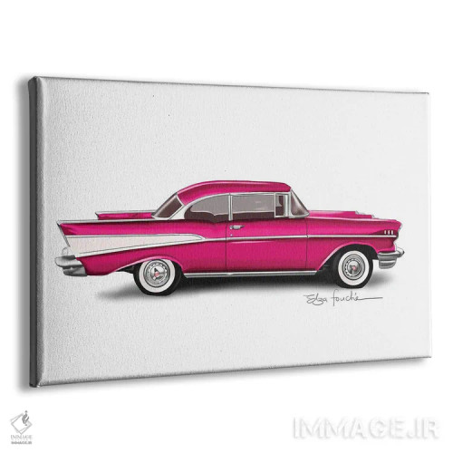 تابلو بل ایر صورتی (مدل خودرو) اثر الزا فوچه - نمای پرسپکتیو محصول