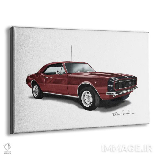 تابلو کامارو زرشکی (مدل خودرو) اثر الزا فوچه - نمای پرسپکتیو محصول